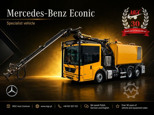 Jet de apă sub presiune înaltă Mercedes-Benz Econic 2629 - 6X2 - Cleaning truck