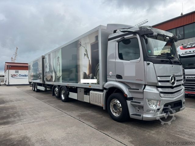 Skříňový nákladní automobil MERCEDES-BENZ ACTROS 2545*KOFFER*LIFT*ALCOA*DURCHLADESYSTEM*