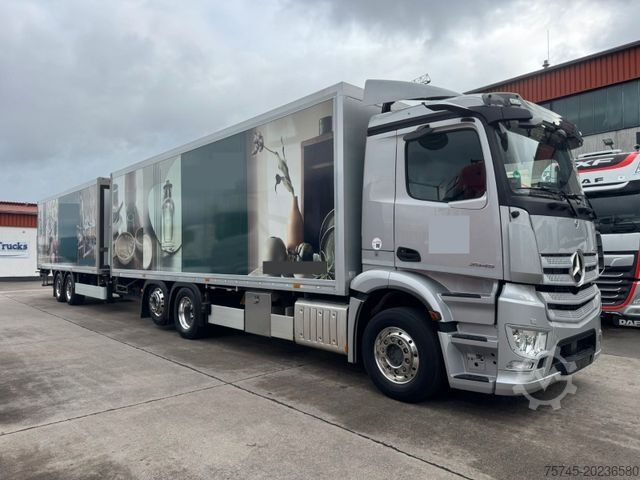 Dobozos teherautó MERCEDES-BENZ ACTROS 2545*KOFFER*LIFT*ALCOA*DURCHLADESYSTEM*