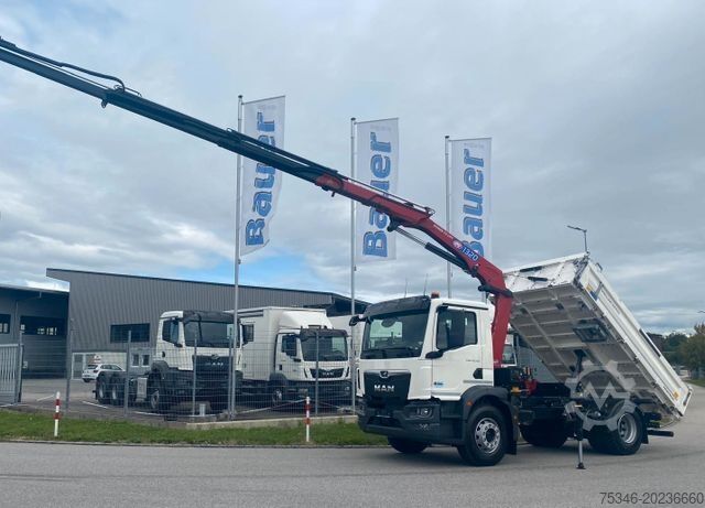Teherautóra szerelt daru MAN TGM 18.320 /4x2/BL/Meiller/Kipper/Kran/Funk/ Neu