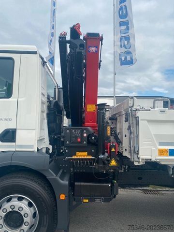 Autocamion basculant tridirecțional MAN TGM 18.320 /4x2/BL/Meiller/Kipper/Kran/Funk/ Neu