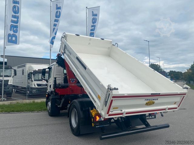 Autocamion basculant tridirecțional MAN TGM 18.320 /4x2/BL/Meiller/Kipper/Kran/Funk/ Neu