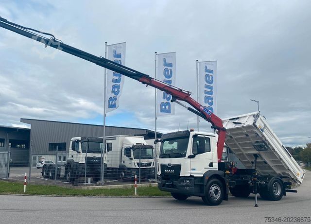 Billenő teherautó MAN TGM 18.320 /4x2/BL/Meiller/Kipper/Kran/Funk/ Neu