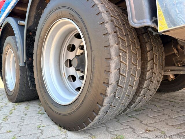 Camion cu platformă SCANIA R500 6x4 Pritsche mit Kran Palfinger PK53002 SH
