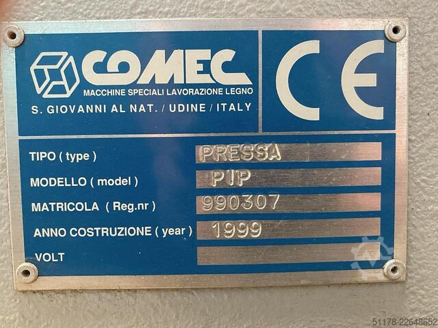Comec PIP présgépek kiságyak oldalainak csapjaihoz Comec PIP