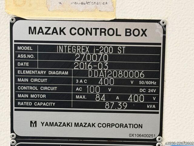 CNC-draai- en freescentrum Mazak Integrex i-200ST x 1500U