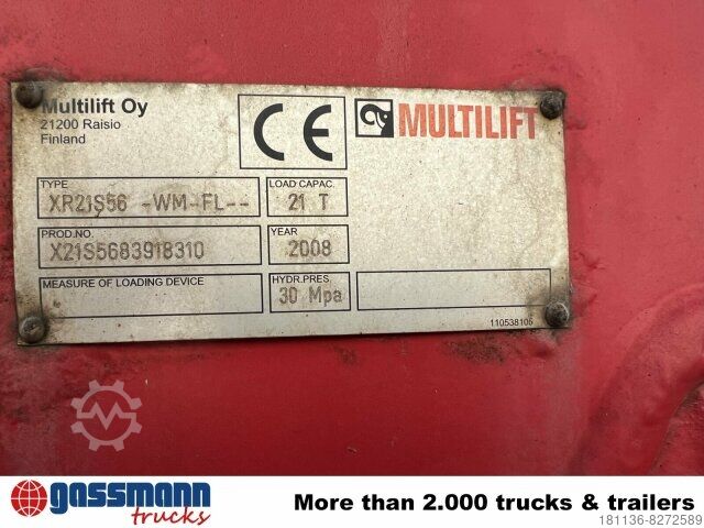 Hakowiec HIAB XR21S56 Abrollanlage