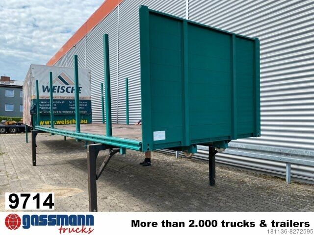 Wissellaadbak vrachtwagen Wechselpritsche mit Steckrungen