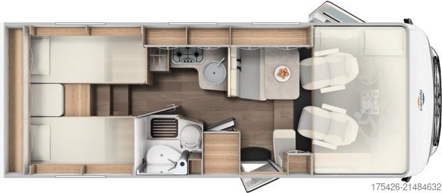 Integreret autocamper CARADO Clever+ I Edition 338 *Solar*Wechselrichter*TV*