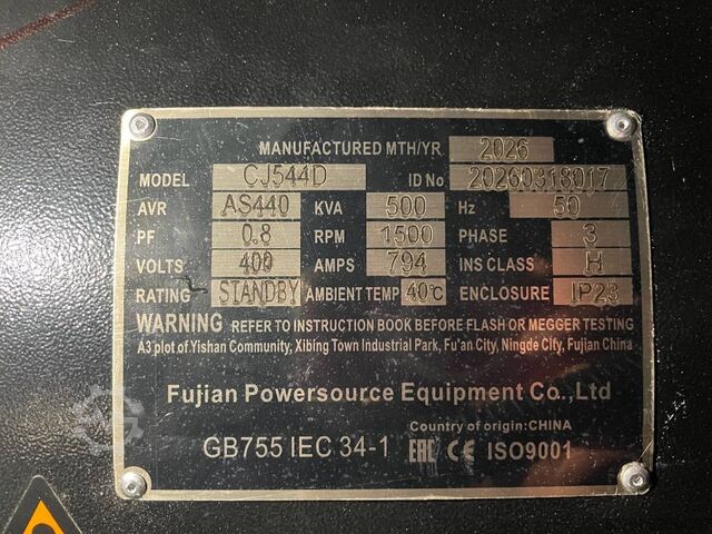  Baudouin 6M21G550/5 - 550 kVA Generator - DPX-19878