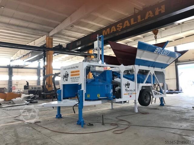 Mobiele betoncentrale FABO Mobile Concrete Batching Plant 30 m3/h Mobile Concrete Batching Plant