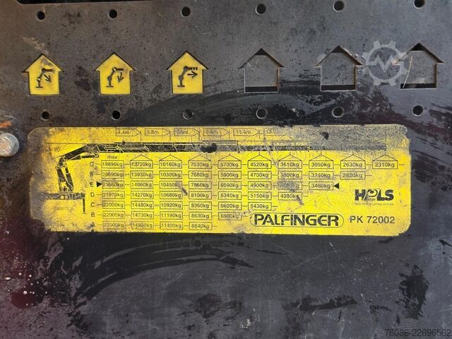 Standaard trekker Volvo FH 500 8X4!! PALFINGER 72002 72TM! TREKKER/BAKW...