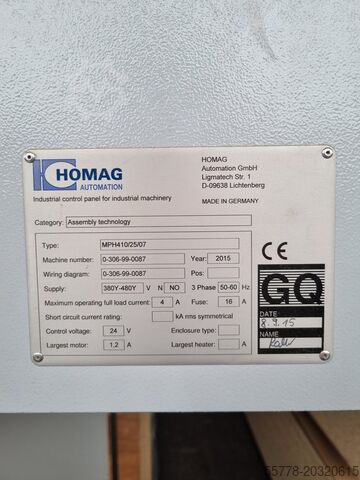 Karkaspers HOMAG MPH410/25/07