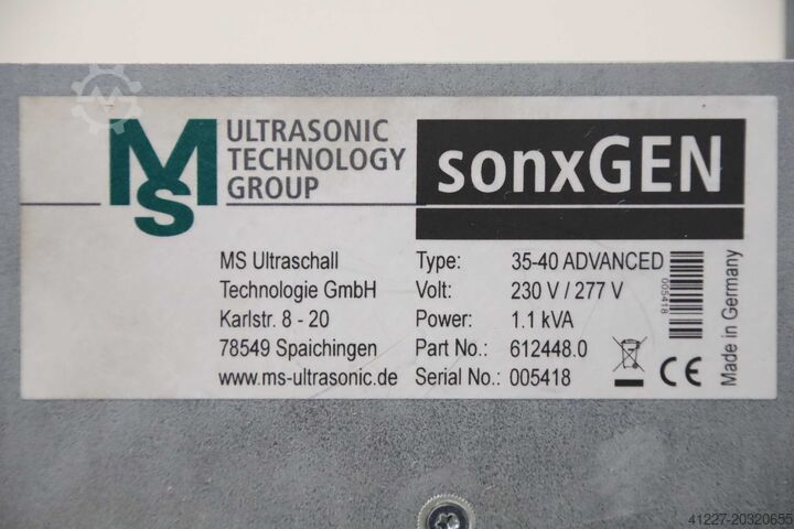 Ultrasoongenerator MS ULTRASONIC 35-40 ADVANCED