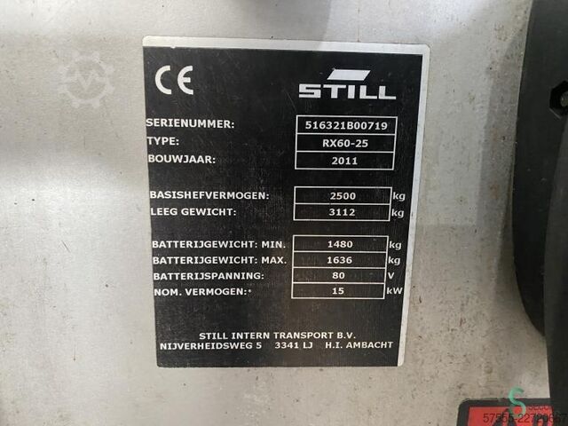 περονοφόρο ανυψωτικό Still RX60-25