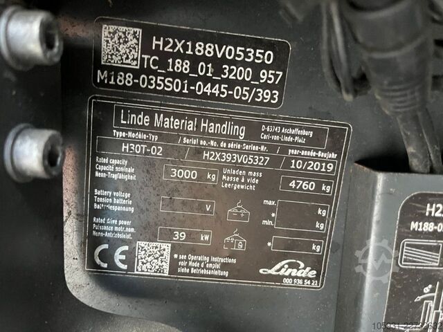 LPG'li forkliftler Linde H30T-02