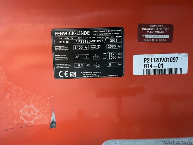 Reach truck Linde R14-01