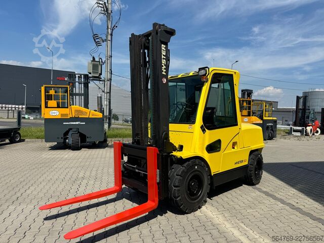 Gaffeltruck Hyster H 5.5 XM // Full cabin // Only 6135 hour