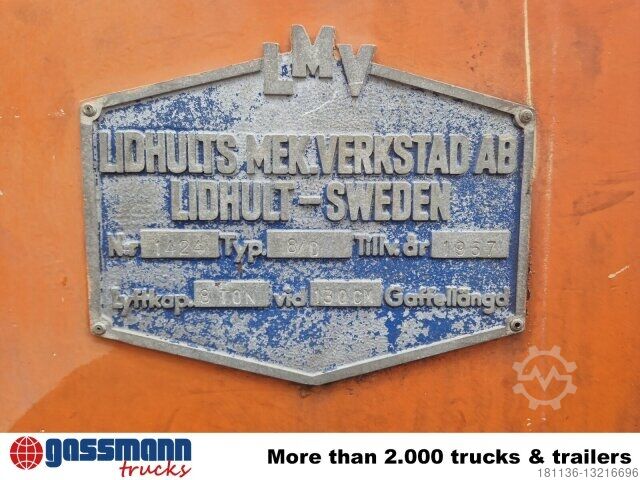 Andere LMV 8/D Gabelstapler, 8 to Hubkraft, Oldtimer