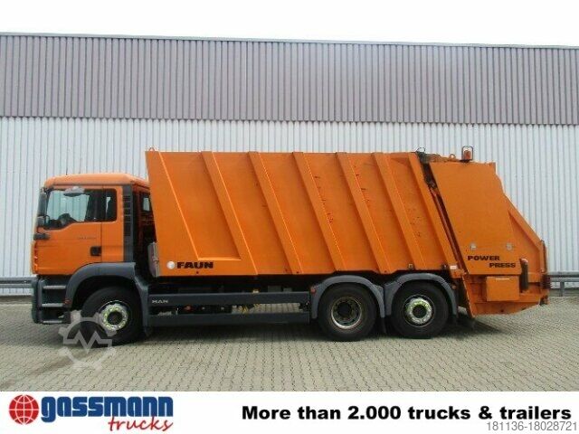 Szemetesautó MAN TGA 26.350/400 6x2-2BL FAUN POWER PRESS 524, OHNE
