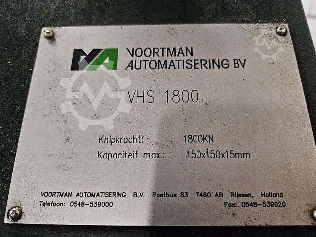 Línea de corte por punzonado y cizallado Voortman V 500
