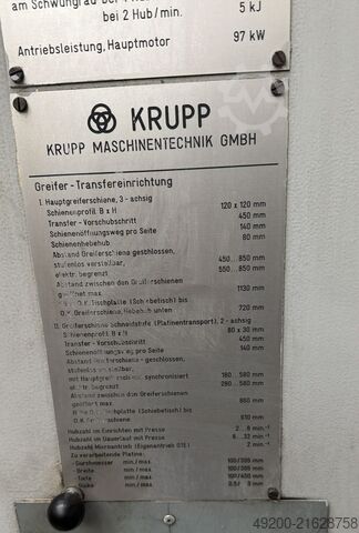 Presă de transfer Krupp PST-0-II 120-500/1+6/450/500 NC