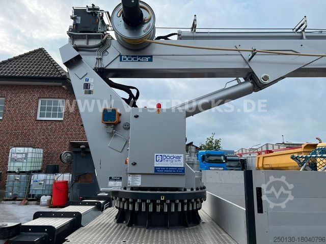 Lastbilmonteret kran MERCEDES-BENZ Atego 1223 4x2 Böcker-Dachdeckerkran