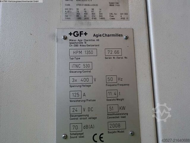 Centru de prelucrare - vertical MIKRON HPM 1350
