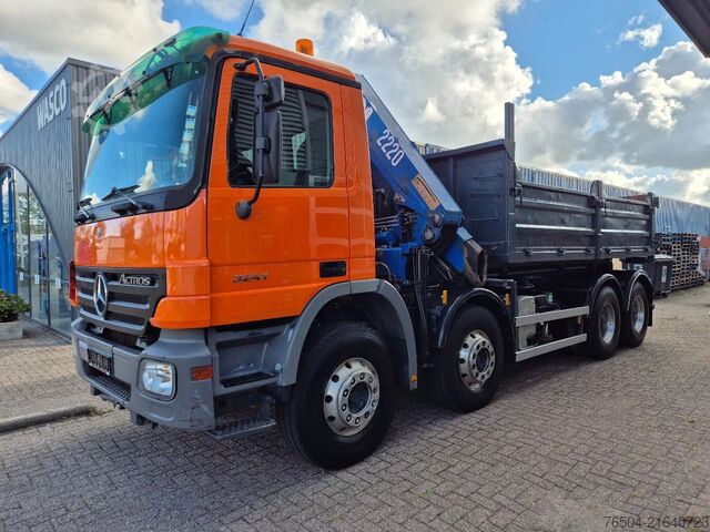 Sistema de brazo de gancho Mercedes-Benz Actros 3241 8X4 Containersysteem/ 20T HMF crane...