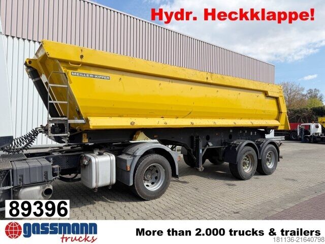 Semirremolque volquete Meiller MHKS 44/2, Halfpipe ca. 25 cbm, hydr. Heckklappe