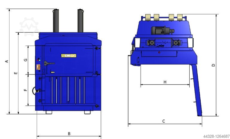 Balenpers BTS-MF650 Ballenpresse Waste Baler