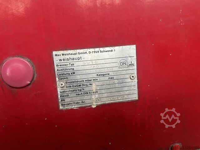 Loos 3200kg/h 13Bar incl.Weishaupt brander Loos 3200kg/h 13Bar inkl.Weishaupt Brenner Loos 3200kg/h 13Bar inkl.Weishaupt Brenner
