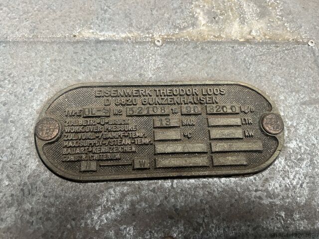 Loos 3200kg/h 13Bar incl.Weishaupt brander Loos 3200kg/h 13Bar inkl.Weishaupt Brenner Loos 3200kg/h 13Bar inkl.Weishaupt Brenner