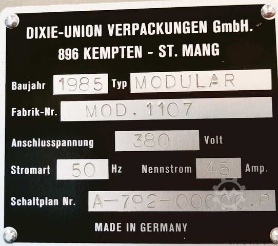 Termoformaciona mašina Dixie-Union MODULAR