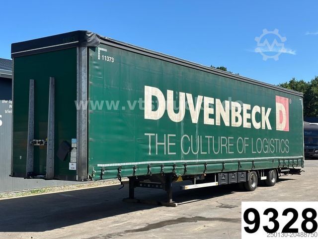 Open semitrailer with tarp H&W HWDPSS32 Curtainsider 2-Achser