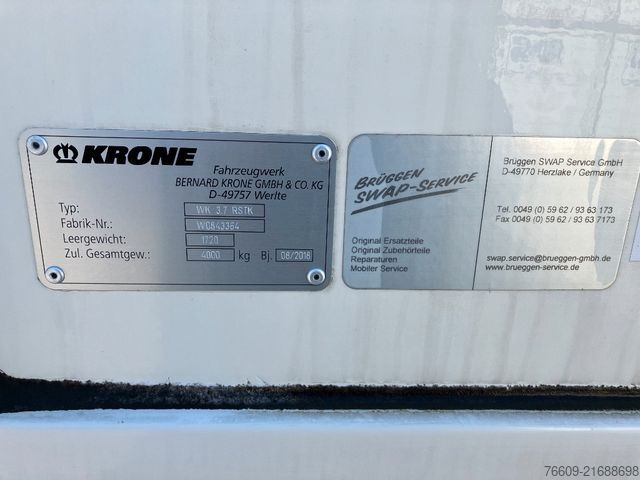 Wissellaadbak oplegger KRONE Wechselbrücke Koffer