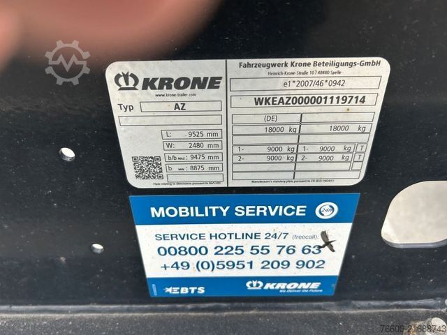 Swap chassis trailer KRONE 2 Achswechselfahrgestell, Typ: MAXI AZW 18 eL3B7
