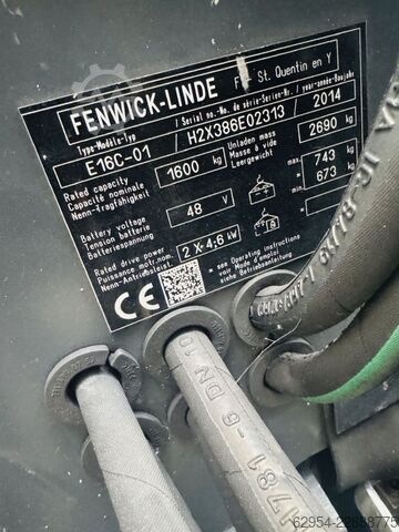 Ηλεκτρικό περονοφόρο 3 τροχούς Linde E 16 C-01 Triplex Batterie Bj.22