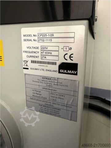 Aparato de rayos X, generador de rayos X, haz de rayos X Gulmay CP225-1/29