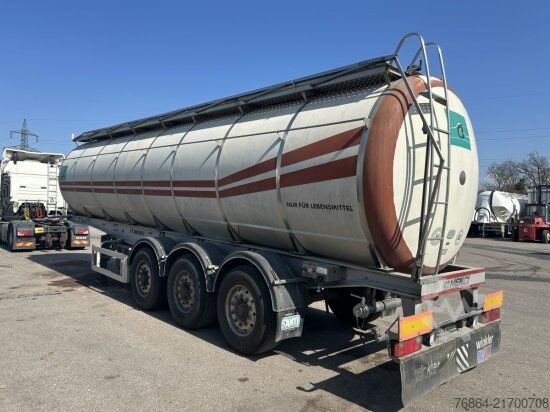Semirremolque cisterna MENCI LEBENSMITTELTANK ISOLIERT, 3 KAMMERN, 34000L LIFTACHSE,   BPW-ACHSEN