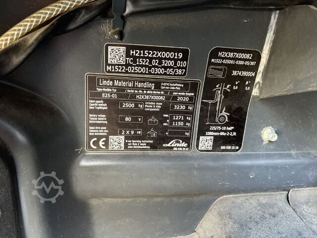 Električni viljuškar za 4 točka Linde E 25-01