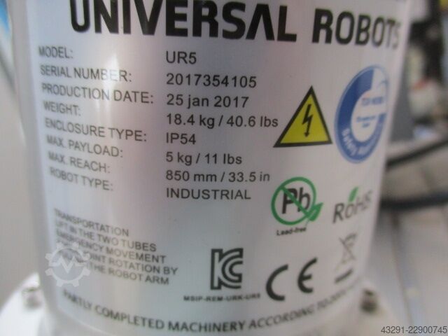 Robot przemysłowy Cobot Universal Robots UR5