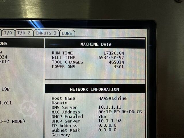 Vertical machining center HAAS TM-2P