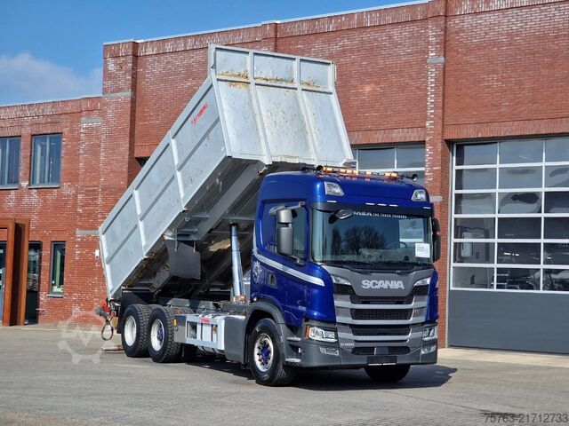 Tipper with crane Scania G500 6x2 - Tipper + Palfinger epsilon M110L - R...
