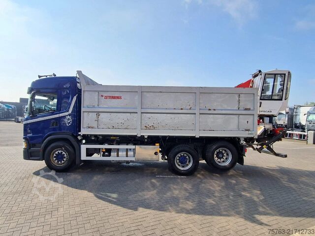 Tipper with crane Scania G500 6x2 - Tipper + Palfinger epsilon M110L - R...