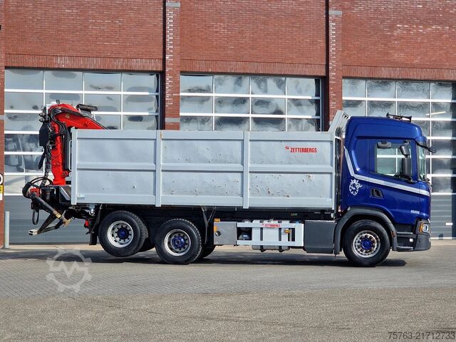 Tipper with crane Scania G500 6x2 - Tipper + Palfinger epsilon M110L - R...