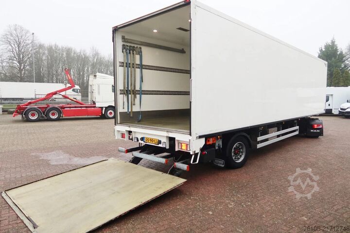 Standard tractor MAN TGM 15.290 Trekker + Heiwo city trailer geisole...