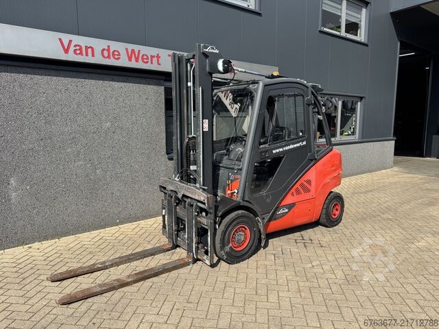Linde H35D-02 Duplex 370 Freelift / Sideshift / Fork Positioner VW Diesel 2018 LINDE H35D-02 Duplo 370 Freelift / Sideshift / Vorkversteller VW Diesel 2018