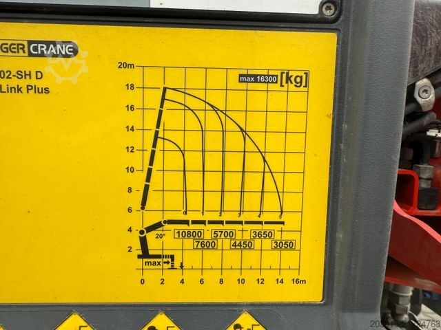 Vrachtauto met open laadbak SCANIA R500 6x4 Pritsche mit Kran Palfinger PK53002 SH