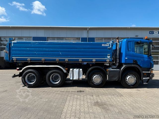Kiepwagen SCANIA P 410 8x4 Dreiseitenkipper DAUTEL